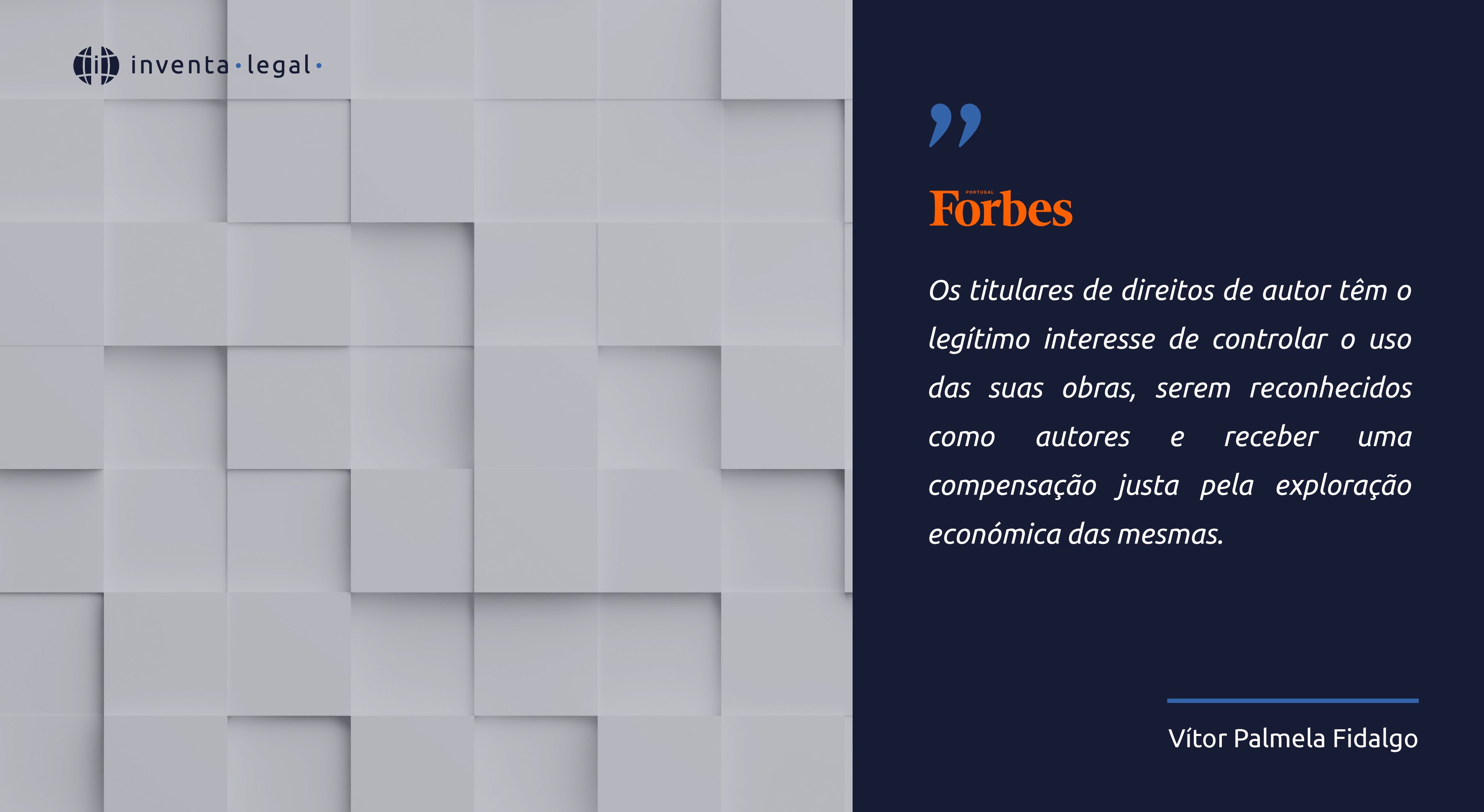 Imagem da notícia Forbes | Vítor Palmela Fidalgo sobre IA e Direitos de obras literárias